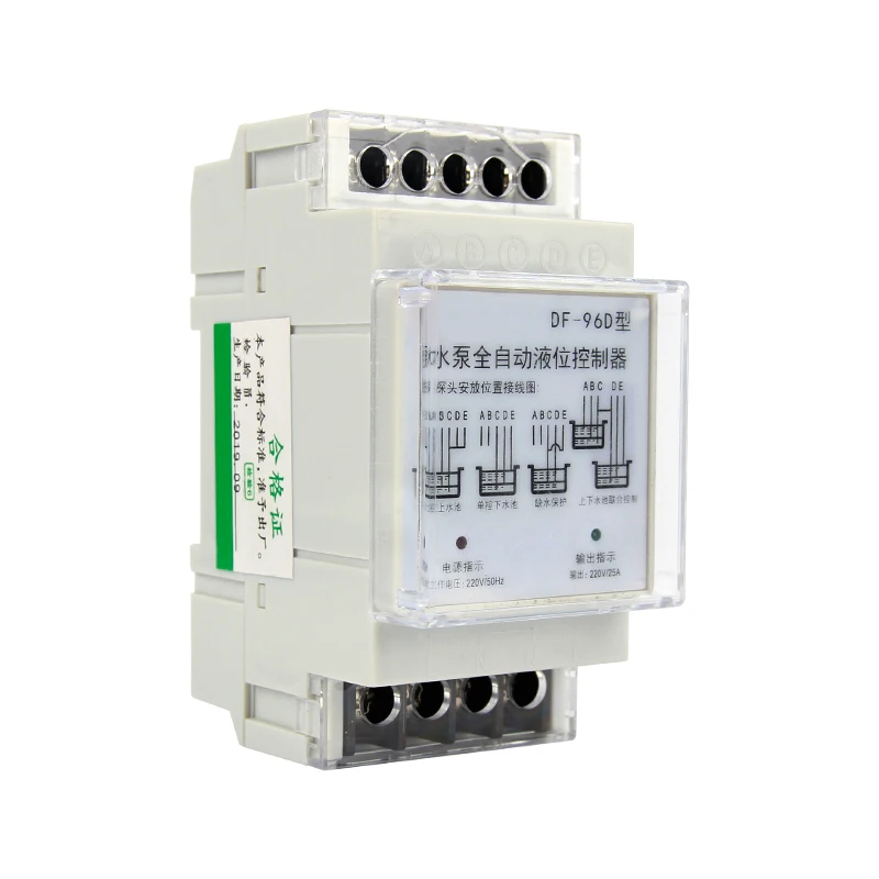 220V Float Switch Water Tower Pool Automatic Liquid Level Moving Water Level Controller Induction Control Water Level Relay