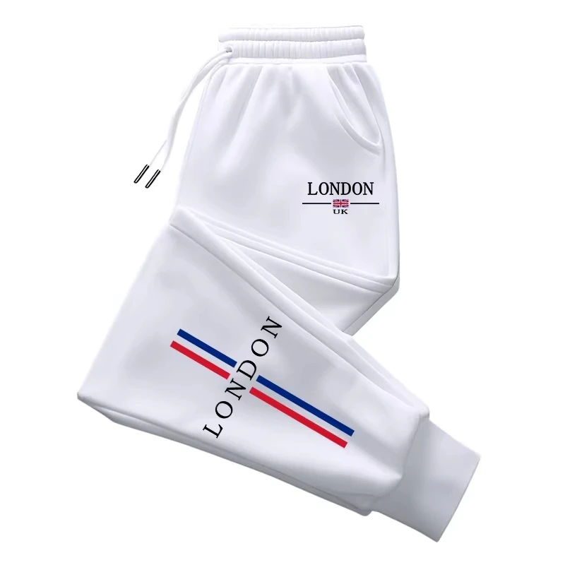 London Fashion Sweatpants for Men All Season Daily Casual Sport Jogger Pants 2025 Hot Sale Male Home Outdoor Comfort Trousers