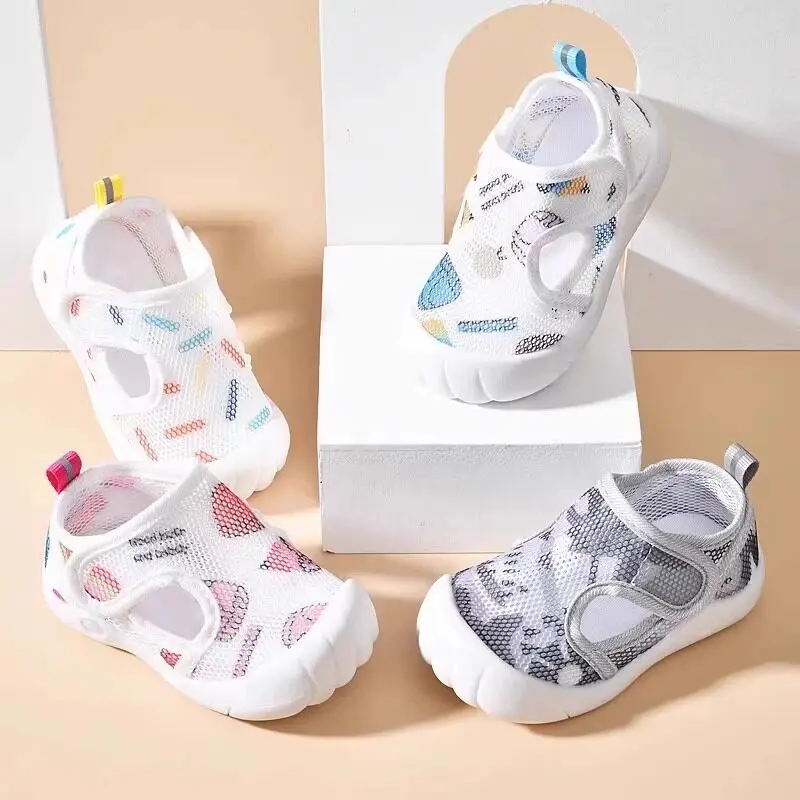 

Baby Sandals for Boys, Summer Toddler Shoes for 1-2 Years Old, Soft-Soled Children's Mesh Shoes for Autumn, Girls' Shoes