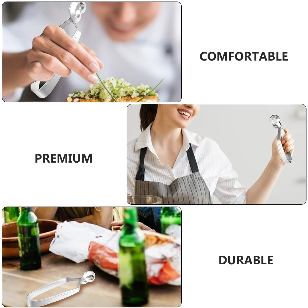 

4 pcs Stainless Steel Snail Tongs Escargot Shellfish Clips Bbq Kitchen Serving Tools Heatproof Rustproof For Home Party Outdoor