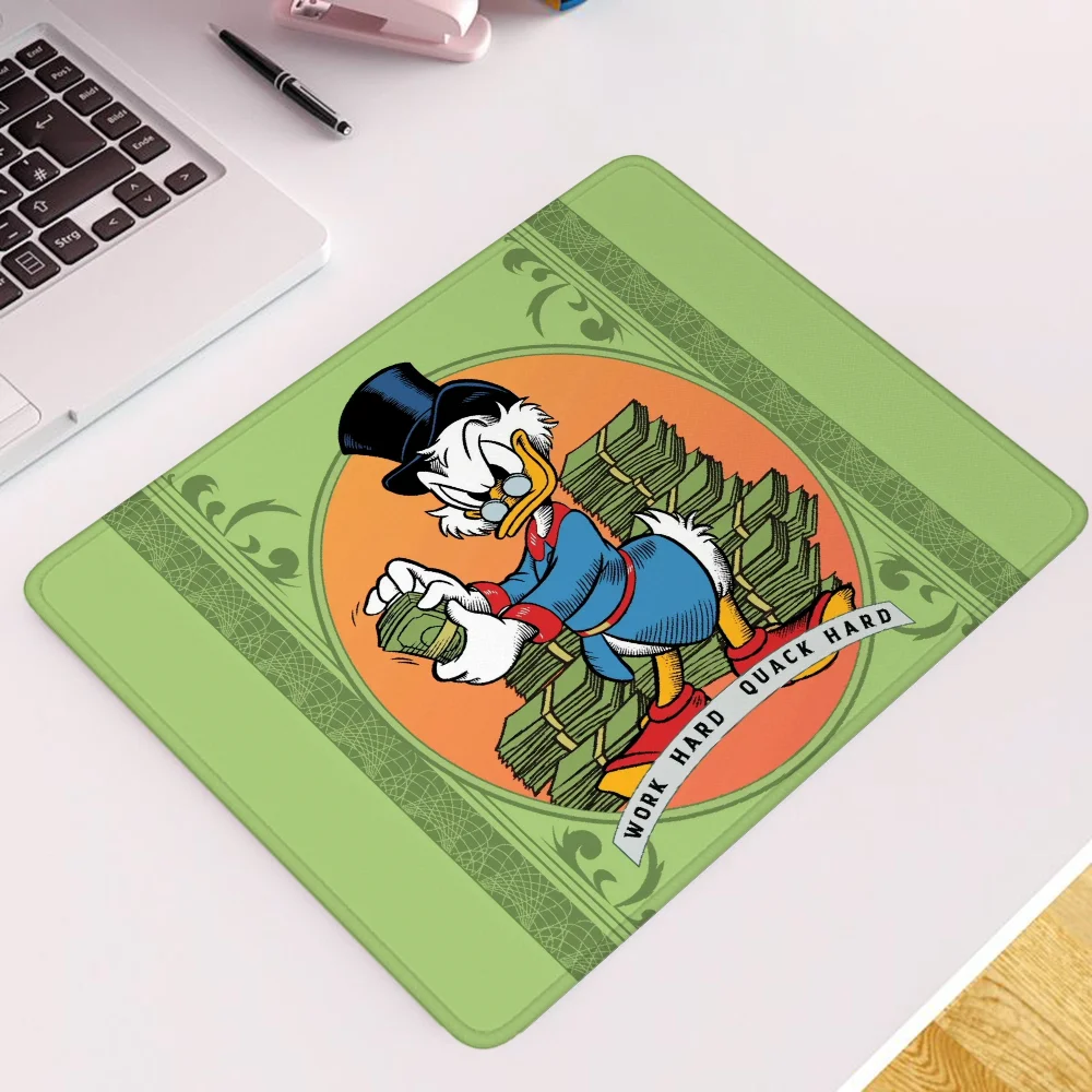 Scrooge McDuck Desk Accessory Small Custom Mouse Pad Anime Pc Gamer Girl Gaming Accessories Computer Mat Mousepad Company Mause