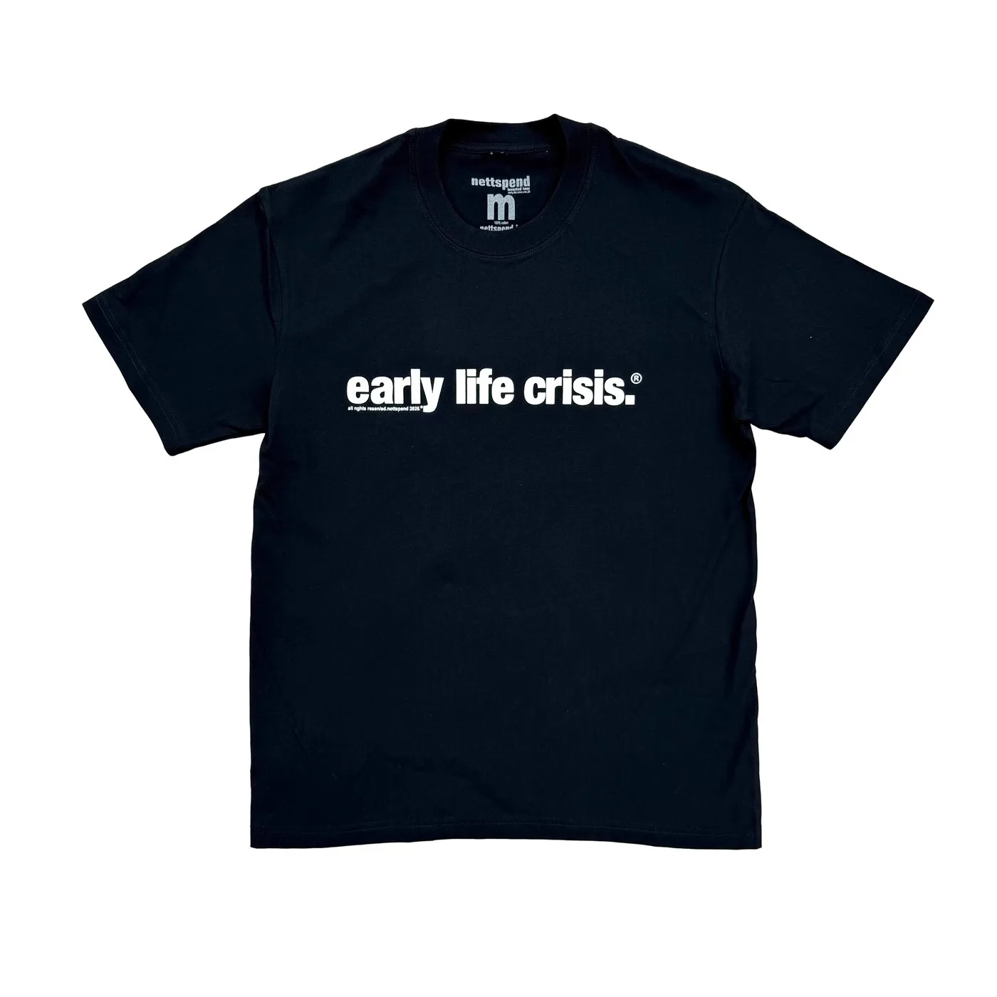 2025 Nettspend Early Life Crisis Tour Merch tee Limited short sleeves T-shirt TX1449