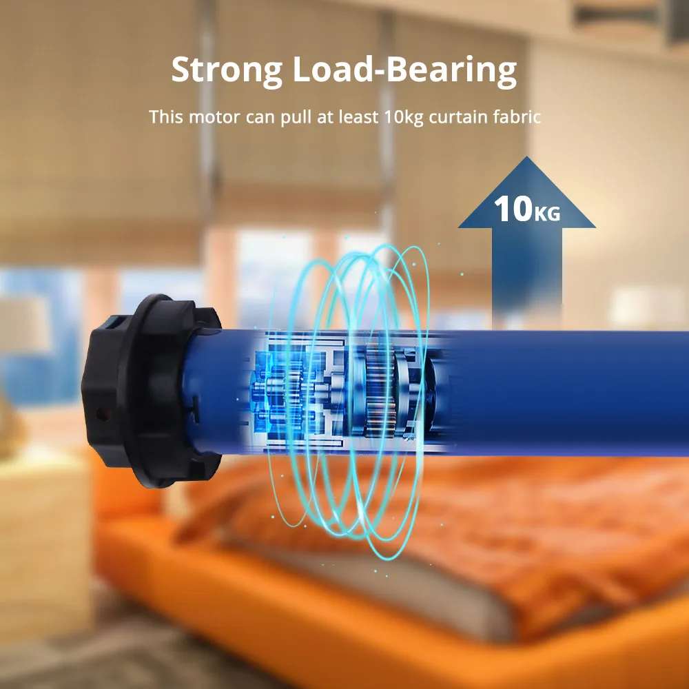 Zigbee-Motor de sombra de rodillo inteligente, WiFi de dispositivo con 2nm, tubo de 38mm, Motor de persianas Zemismart, Alexa, Google Home, Yandex,