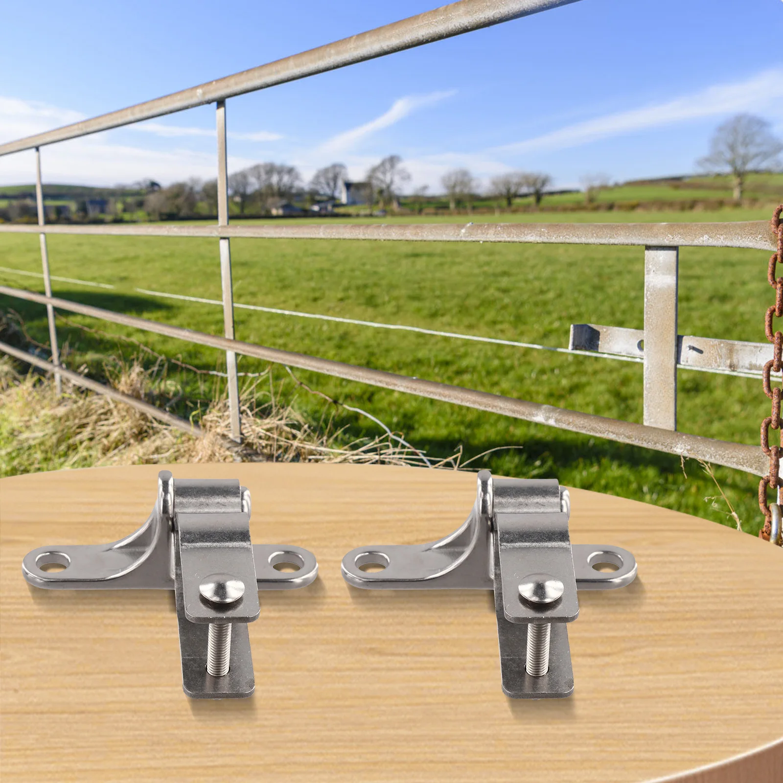 For 1-3 8 Inch Pipe 304 Stainless Steel Hinges For Sheds As Shown System Heavy-duty Fence Equipment For 1-3 8 Inch