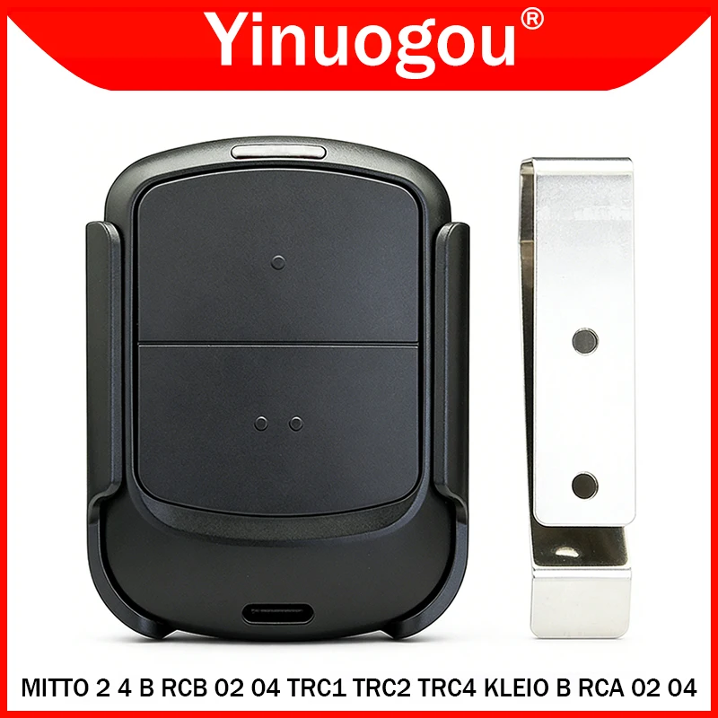 For MITTO 2 4 B RCB 02 04 RCB02 RCB04 MITTO2 MITTO4 KLEIO B RCA TRC1 TRC2 TRC4 Garage Door Remote Control 433.92MHz Rolling Code