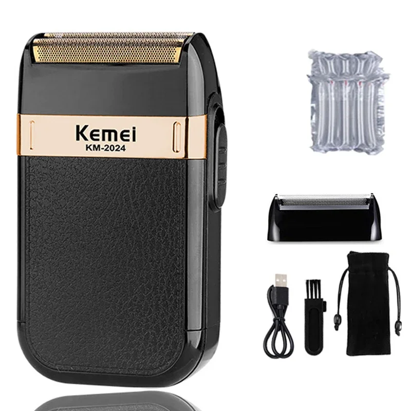 Kemei KM-2024 Professionelle männer Rasieren Maschine USB Lade Elektrische Rasierer Wasserdicht Bart Trimmer Haar Trimmer Maschine