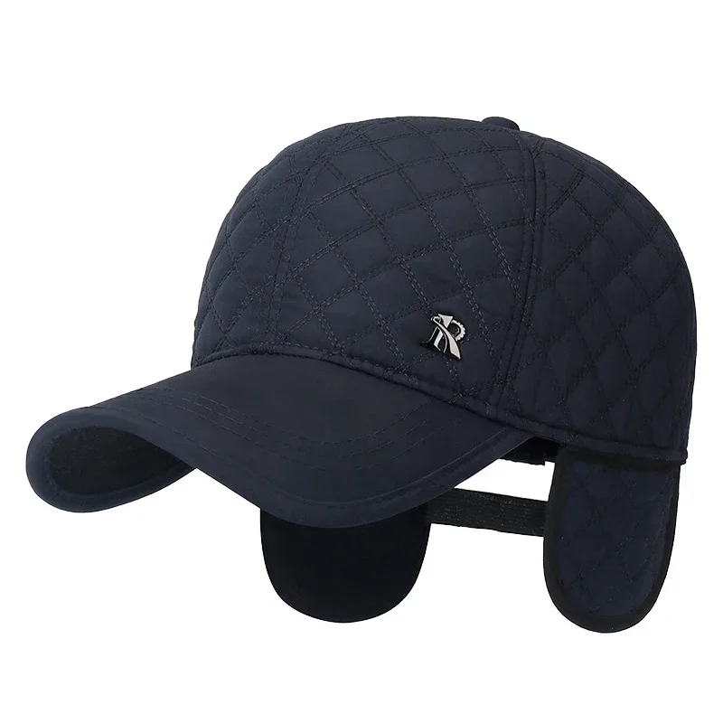 New Unisex Middle-Aged and Elderly Winter WindProof, Cold-Proof and Warm Baseball Cap With Ear Protection, Thickened Peaked Cap