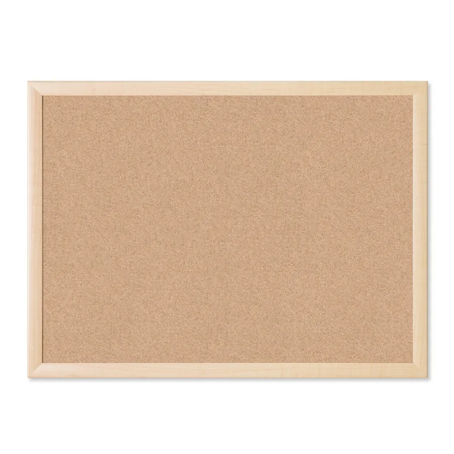 17 × 23 بوصة. لوحة إعلانات الفلين مع إطار من خشب القيقب الطبيعي لتنظيم المكاتب المنزلية مثالية لصور الملاحظات والشي