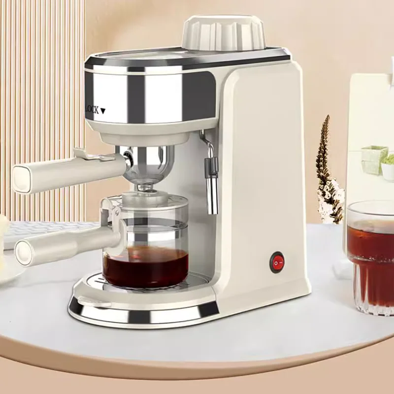 That iron coffee machine is a small household fully semi-automatic Italian concentrated milk frothing steam commercial drip pres