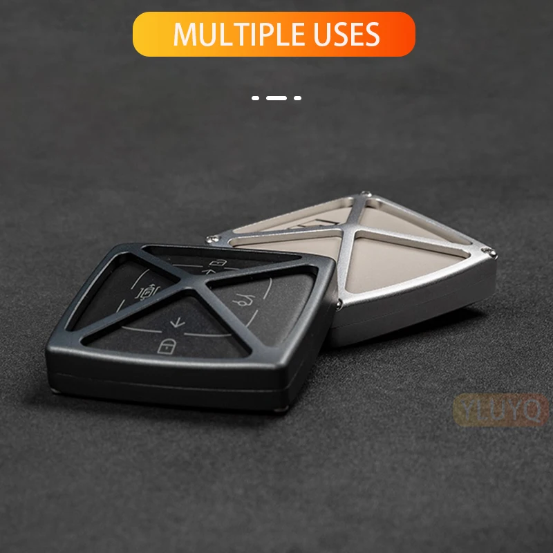 For ZEEKR 001/X/009/007/7X Car Key Case Aluminum Alloy Bonestone Half Pack Keychain Case Decoration Car Interior Accessories