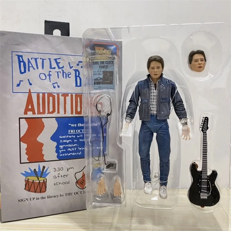 

Фигурка «Назад в будущее», часть 2, NECA 53615, фигурки, фильм «Битва группы», аудиции, периферийные устройства, модель, украшение для куклы