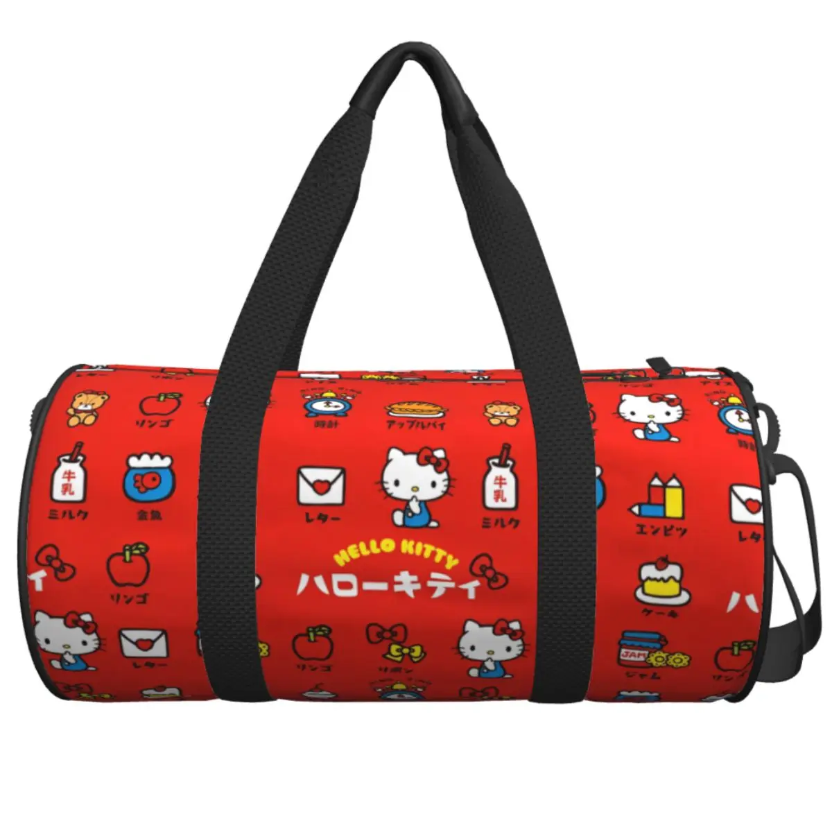 

Crayon Hello Kitty Kawaii Japan Sport Bags with Shoes Gym Bag Outdoor Men's Handbag Travel Training Funny Fitness Bag