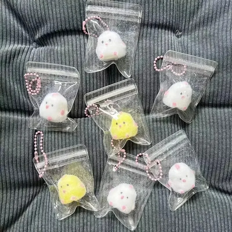 Mini poussin spongieux à rebond lent Kawaii, jouets à presser, collant, TPR, souligné, Charleroi, jamais, accessoire Fidget, nouveau, 1,2 pièces