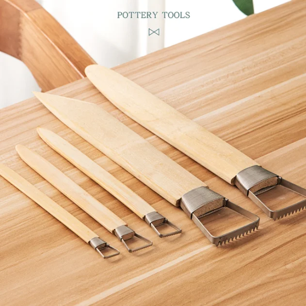 5PCS of Clay Texture Tool Hand Made Pottery Tools for Adult