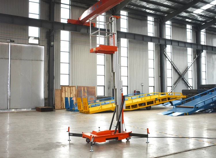 

2026 Hotsale 18m Single Pole Lifter Electric Single Man Mast Lift 150kg Single Mast Aluminum Lift