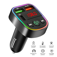 Car FM Transmitter Bluetooth 5.0 Aux Handsfree Wireless Car Kit Dual Usb Car Charger Auto Radio FM Modulator Mp3 Player Adapter