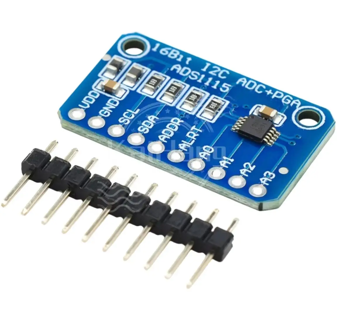 16 Bit I2C ADS1115 ADS1015 Module ADC 4 channel with Pro Gain Amplifier 2.0V to 5.5V for Arduino RPi
