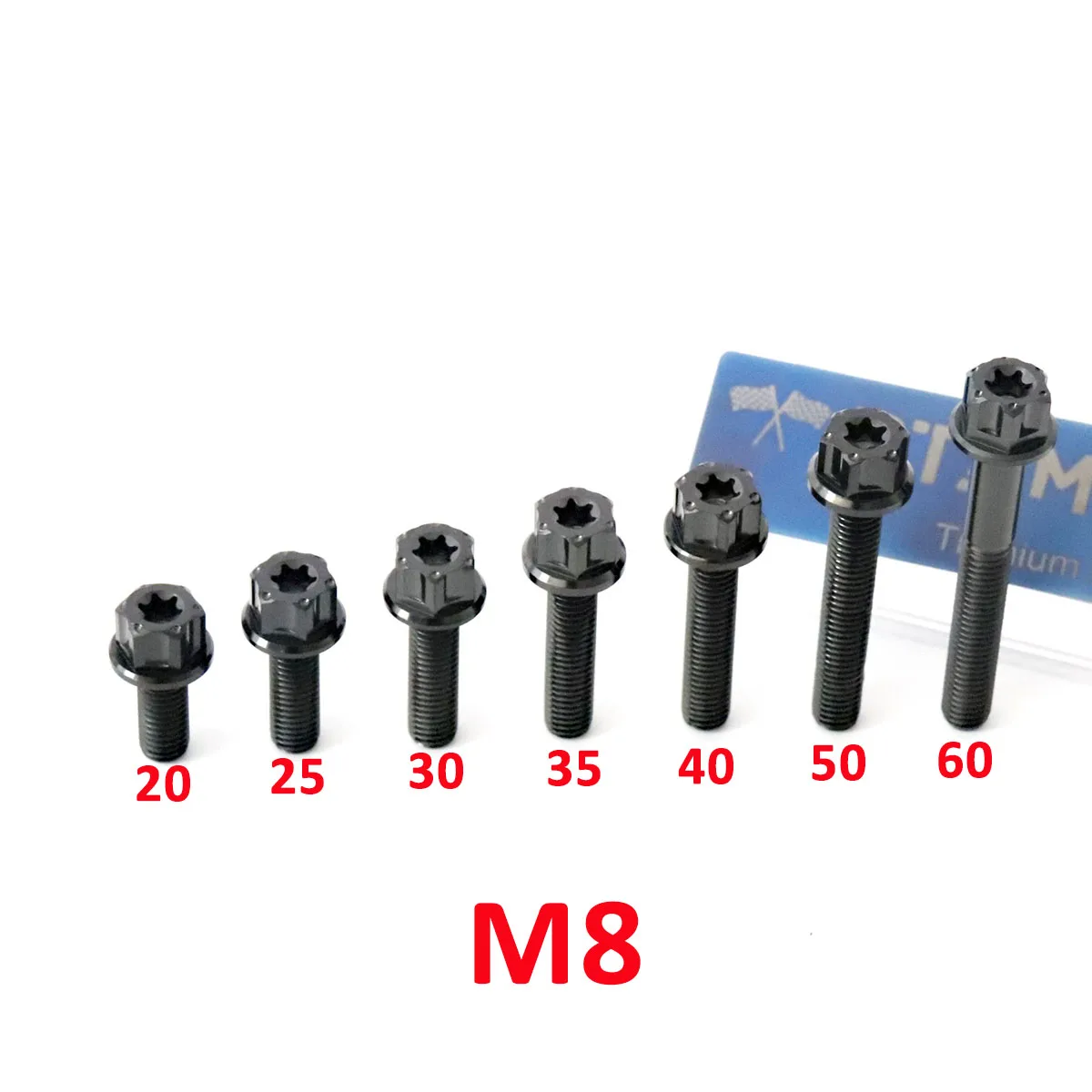 RTAMO Titanlegierungsschraube M6 M8X20/25/30/35/40/50/60 Torx Big Head Shock Caliper Bolt (1 Stück) – Detail 3