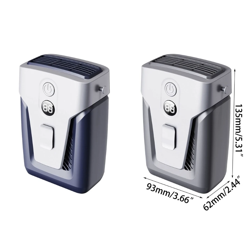 M2EE USB قابلة للشحن 3 سرعة الخصر الكهربائية تكييف الهواء التبريد معلق الرقبة مروحة