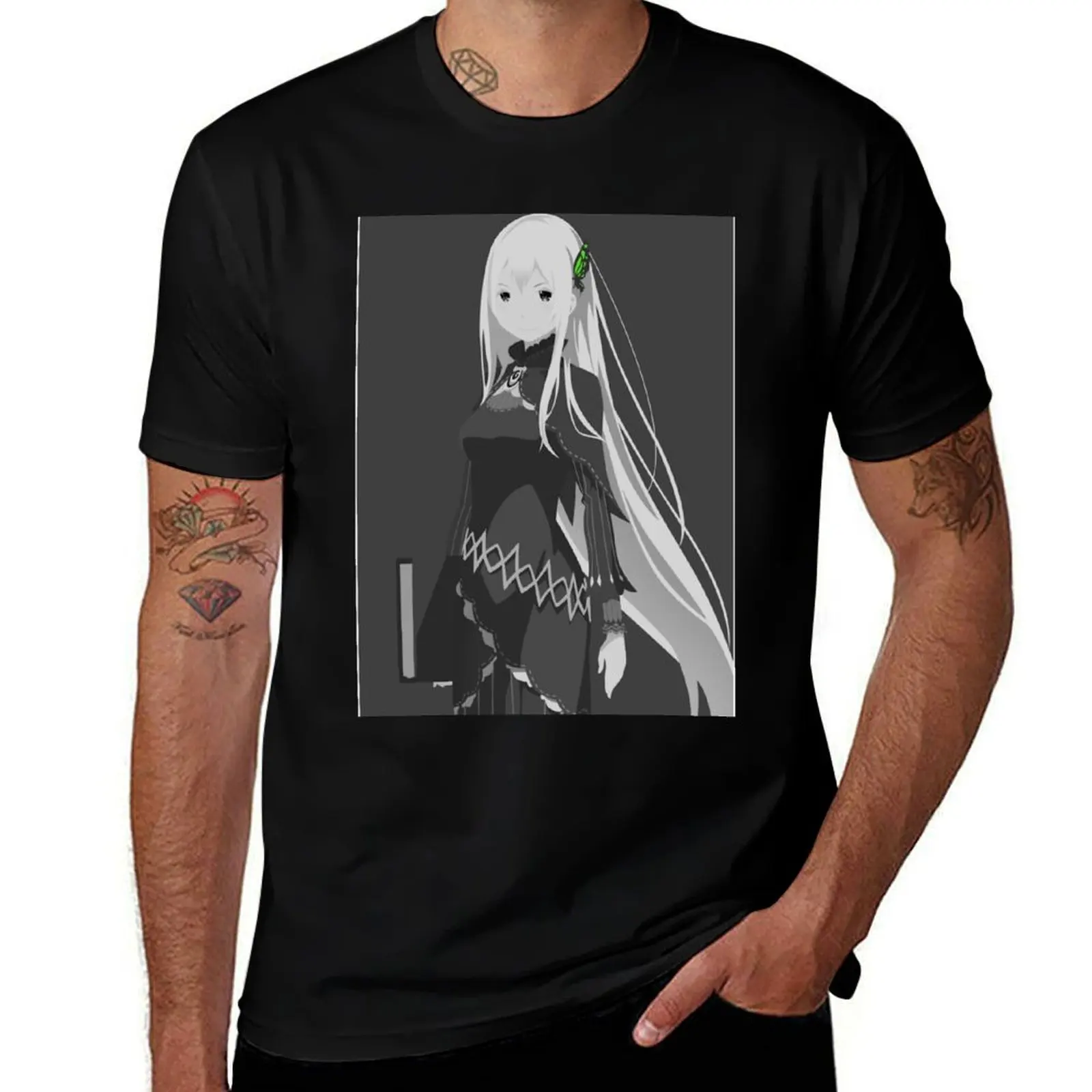 Re:zero Echidna T-Shirt Outdoor Work Short Sleeve Top