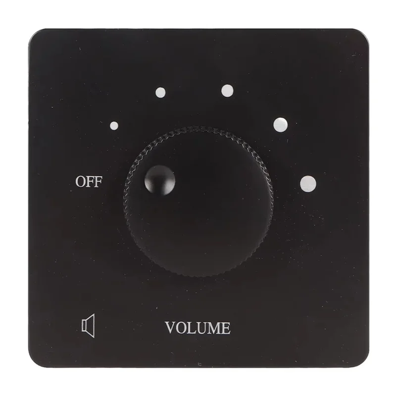 

A73E-Volume Control 50 50W Volume Controller 5 Gears Tuning Knob Professional Safety For Home Speakers Black
