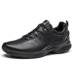 Fashion Golf Shoes for Men Breathable Golf Training Shoes Comfortable Genuine Leather Casual Sneakers Low Top Golfer Footwear