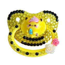 New Style Adult Silicone Pacifier Soother Pacifiers Large Size Cute Gem Pacifier Dummy Nipple Pacifiers