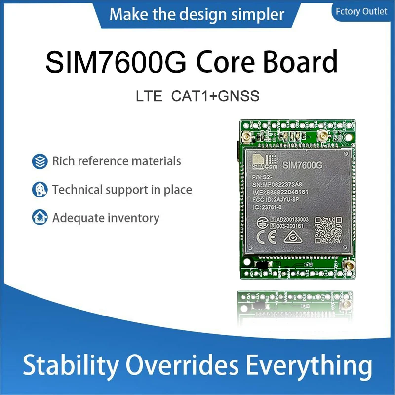 

SIMCOM SIM7600G SIM7600E SIM7600SA SIM7600E-L1C LTE CAT1 Core Board 4G Module