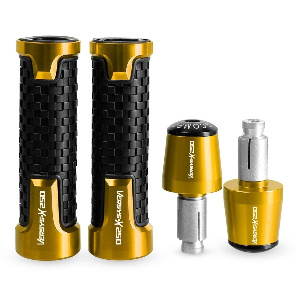 

Motorcycle Accessories For KAWASAKI VERSYSX 250 VULCAN VULCAN 650 7/8" 22MM Handlebar Hand Grips Handle Bar End Cap plug