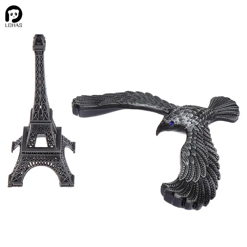 Office Decoration Alloy Tower Model Balanced Bird Prop Balance Eagle Bird Miniature Figurines Decompression Toy