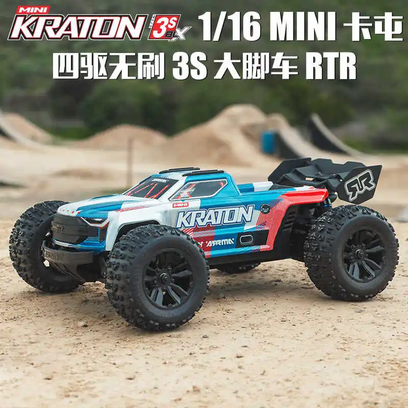 ARRMA 1:16 Mini Kraton 3S Brushless 4WD 80KM/H High Speed Electric Remote Control Off Road Racing Monster Truck For RC Hobbyists
