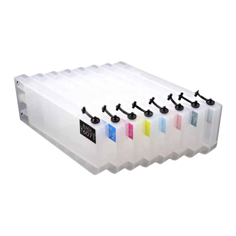 Cartucho de tinta vazio com chip, compatível com EPSON Stylus Pro, 7800, 7880, 9800, 9880, 7450, 7400, 9400, 7400, 7400, 9450, T6041-T6049