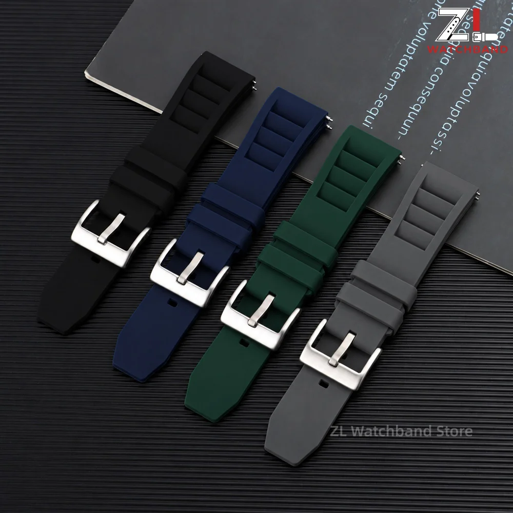 Silicone Watch Strap 20mm 22mm Universal Watchband for Samsung for Huawei Replace Sport Rubber Bracelet Quick Release Wristband