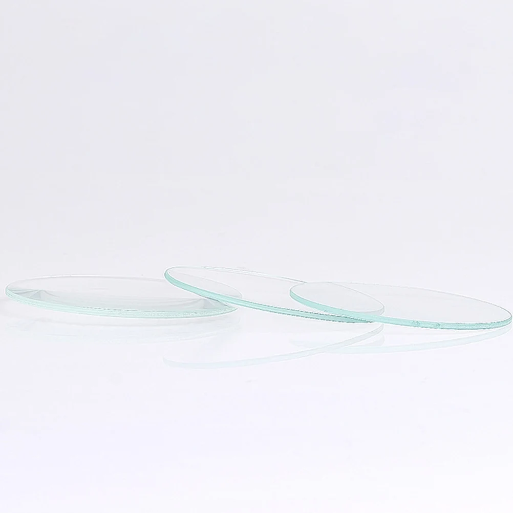 

6 Pcs Watch Lens Replacement Clear Glass Screen Protector High Definition Round Flat Easy Install Watch Repair Parts
