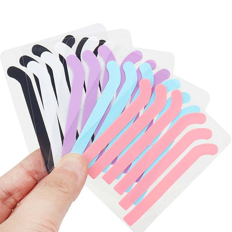 6 Pcs Eyelash Lifting Silicone Stripe Reusable Eye Lashes Lifting Curler Pad Perm Ribbon Lash Extension Supplies Makeup Tools