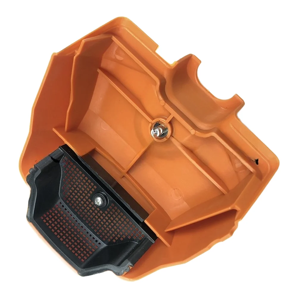MS382 Air Filter Cover Assembly Upper Small Cover for Chainsaw Models Plastic Orange 10x10x3cm Replacement Part