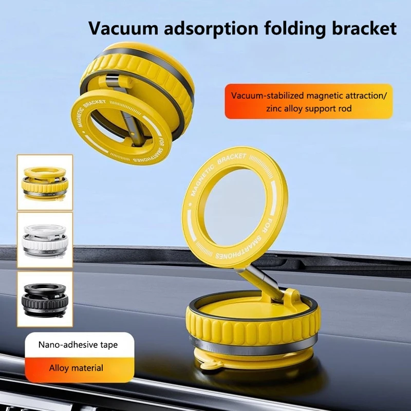 

2026 Car Phone Holder for Magsafe [78+LBS Strongest Suction & 2400gf Strongest Magnetic] 360° Adjustable Car Phone Mount