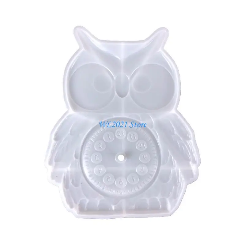 G5GC ثلاثية الأبعاد البومة الراتنج ساعة قوالب الجدول ساعة حائط معلقة قالب من السيليكون لصب راتنجات الايبوكسي لتقوم بها بنفسك صنع #5