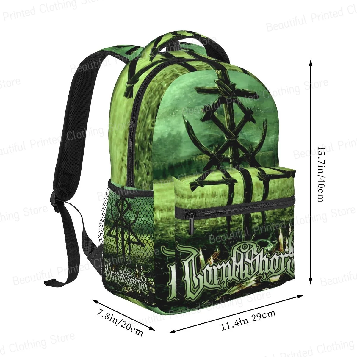 Travel Backpacks Leisure Computer Backpack Lorna Shore Merch Lorna Shore Album Cover Logo Boys Girls Bookbag Portable