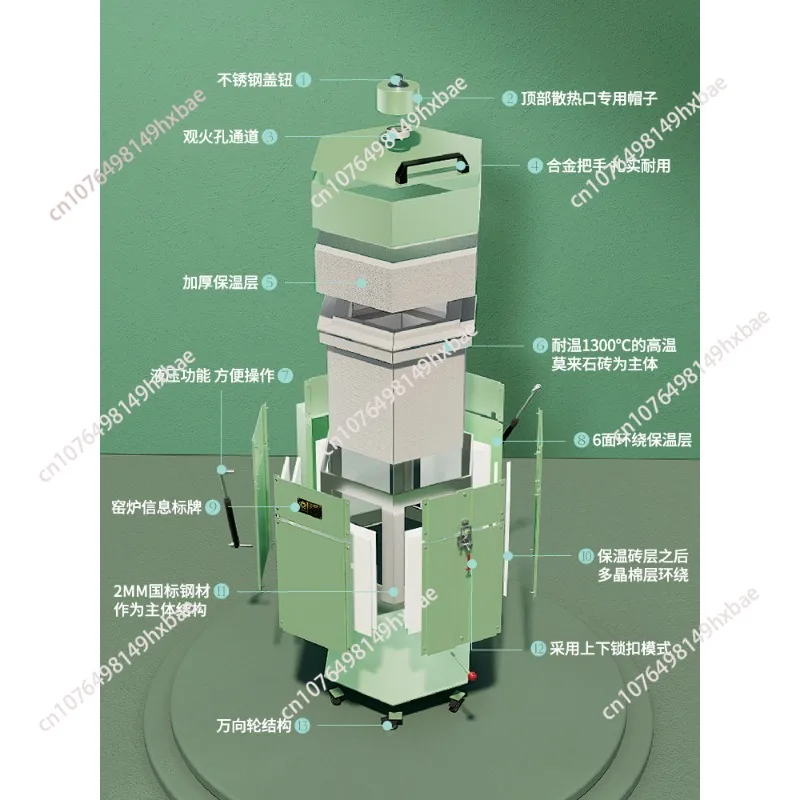 220V Household Kiln Furnace – Easy Operation, High-Quality for Home DIY & Craft Projects