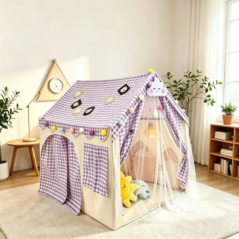 New Arrival Dream Castle Indoor Tent Playhouse Kids Girls Playhouse Indoor Children's Tent Baby Game House Small House