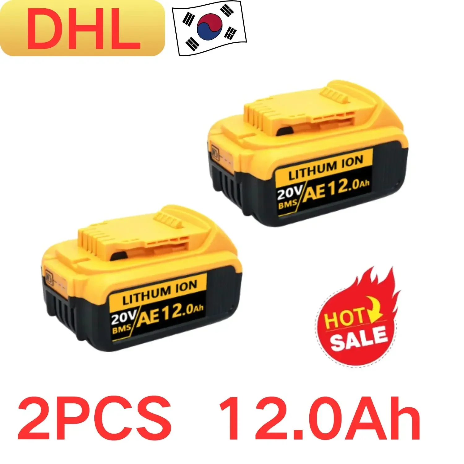 Original DCB200 20V 8000mAh Lithium Replacement Battery For Dewalt 18V DCB184 DCB200 DCB182 DCB180 DCB181 DCB182 DCB201 DCB206