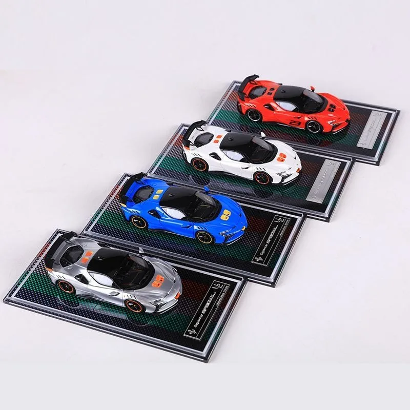 Modelo U2 1:64 Pagani Zonda 760LH Tricolore Ferrari SF90 XX Stradale fibra de carbono limitada resina modelo de coche adornos de colección