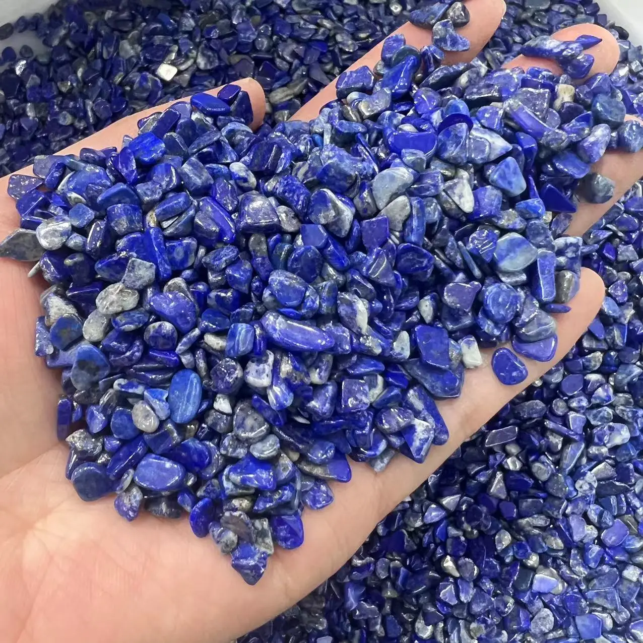 Natural Stone Gravel Quartzs Lapis Lazuli Chips Minerals Reiki Healing Tumbled Specimen Stone Home Aquarium Decoration