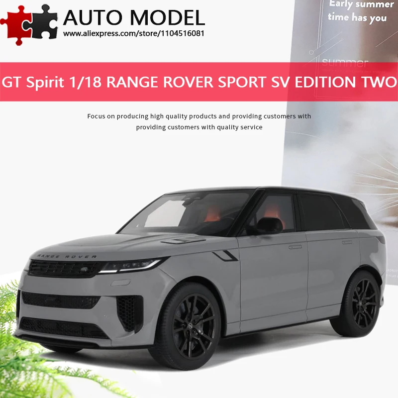 Modelo de Auto de Resina de Simulación Land Rover Range Rover Sport Sv Edition Two P530 2024, Edición Limitada, Pieza Coleccionable, Gt Spirit, Escala 1:18, Modelo Estático Fundido a Presión, Juguete para Adultos, Regalo para Niños