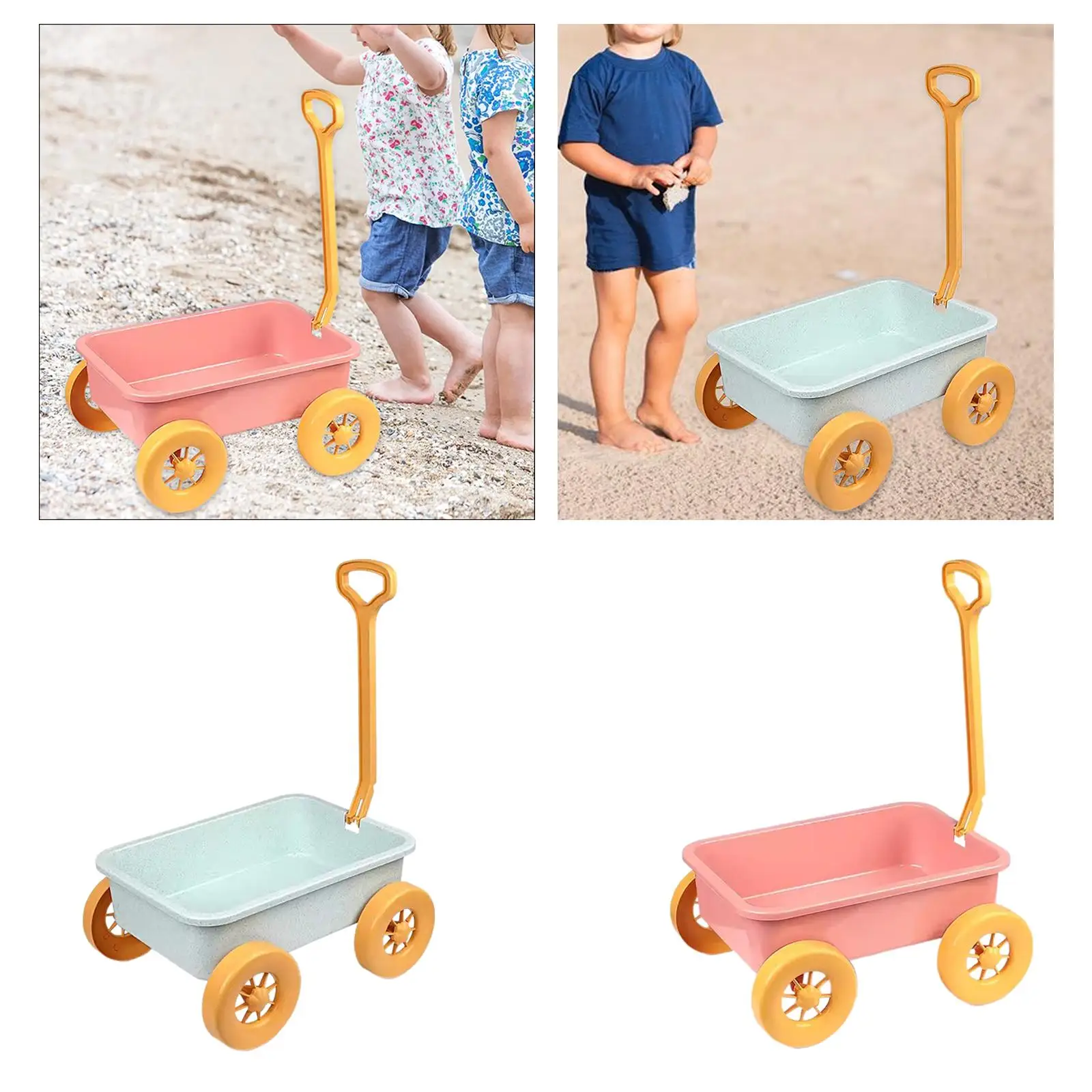 Pretend Play Wagon Toy Construction Vehicle for Summer Outdoor Seaside