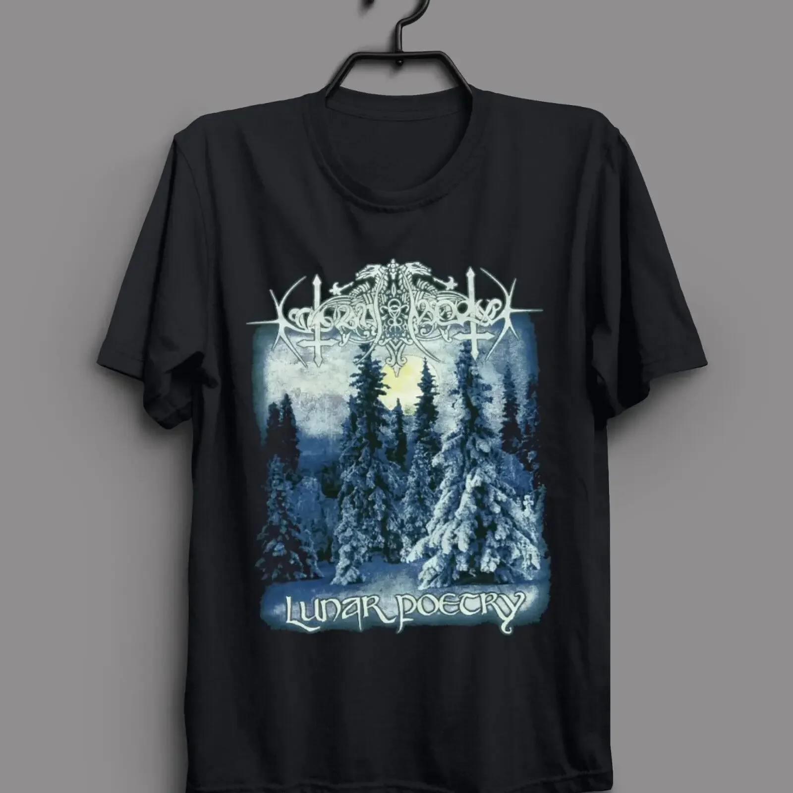 

NOKTURNAL MORTUM-футболка унисекс с Лунной поэзией 2013, праздничный подарок