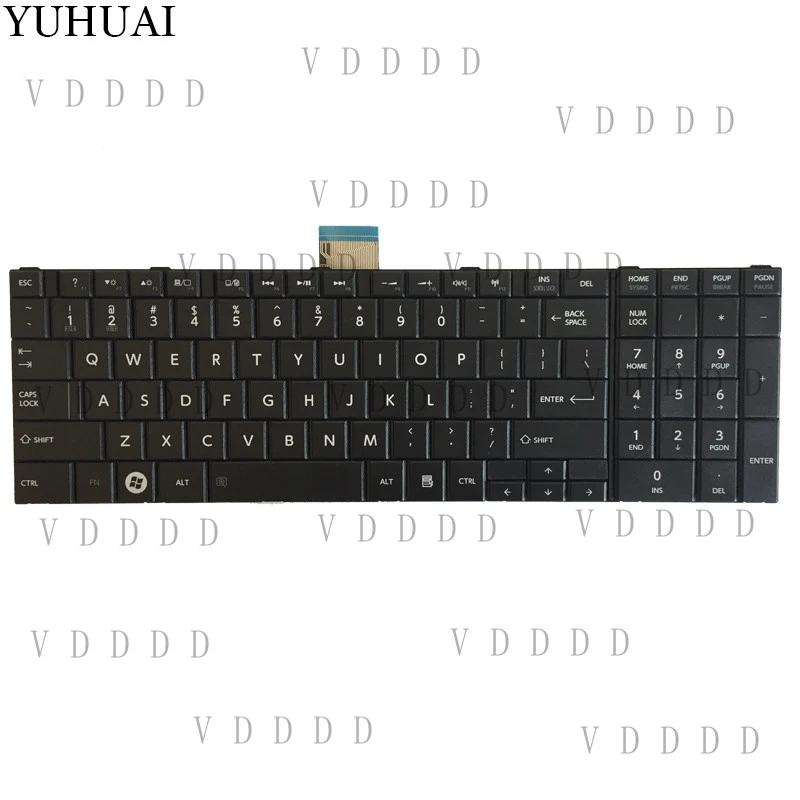 L... New english for TOSHIBA SATELLITE C850 C855D C850D C855 C870 C875 keyboard US