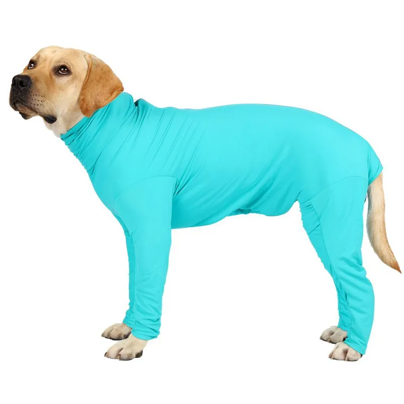 Winter Warm Dog Pajamas Clothes For Medium Large Dogs Dog Pajamas Elasticity Pet Jumpsuit Labrador Costume Bodysuit Coat Outfits