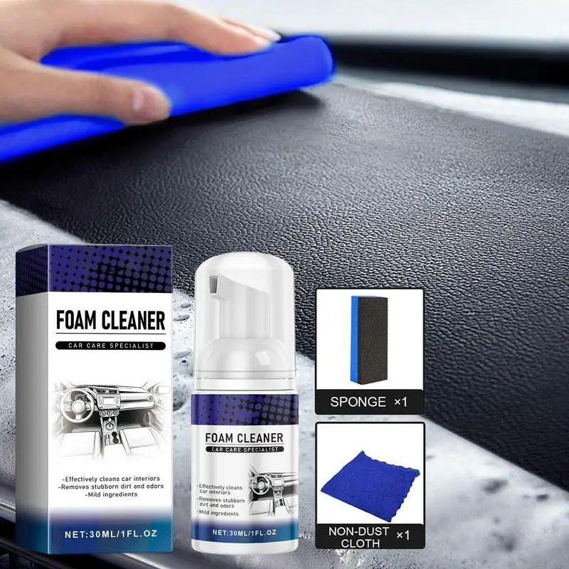 Foam Cleaner Spray Car Foam Cleaner Spray Car Upholstery Vehicle Maintenance Stain Removing Cleaner Decontaminating Retreader